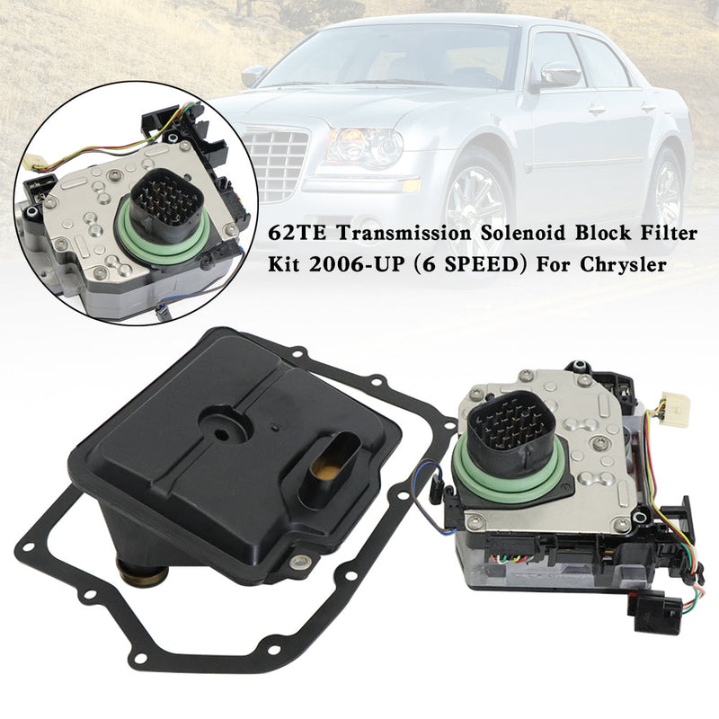 2006-2012 Chrysler Sering / Convertible 62TE Kit de filtro de bloque de solenoide de transmisión de 6 VELOCIDADES