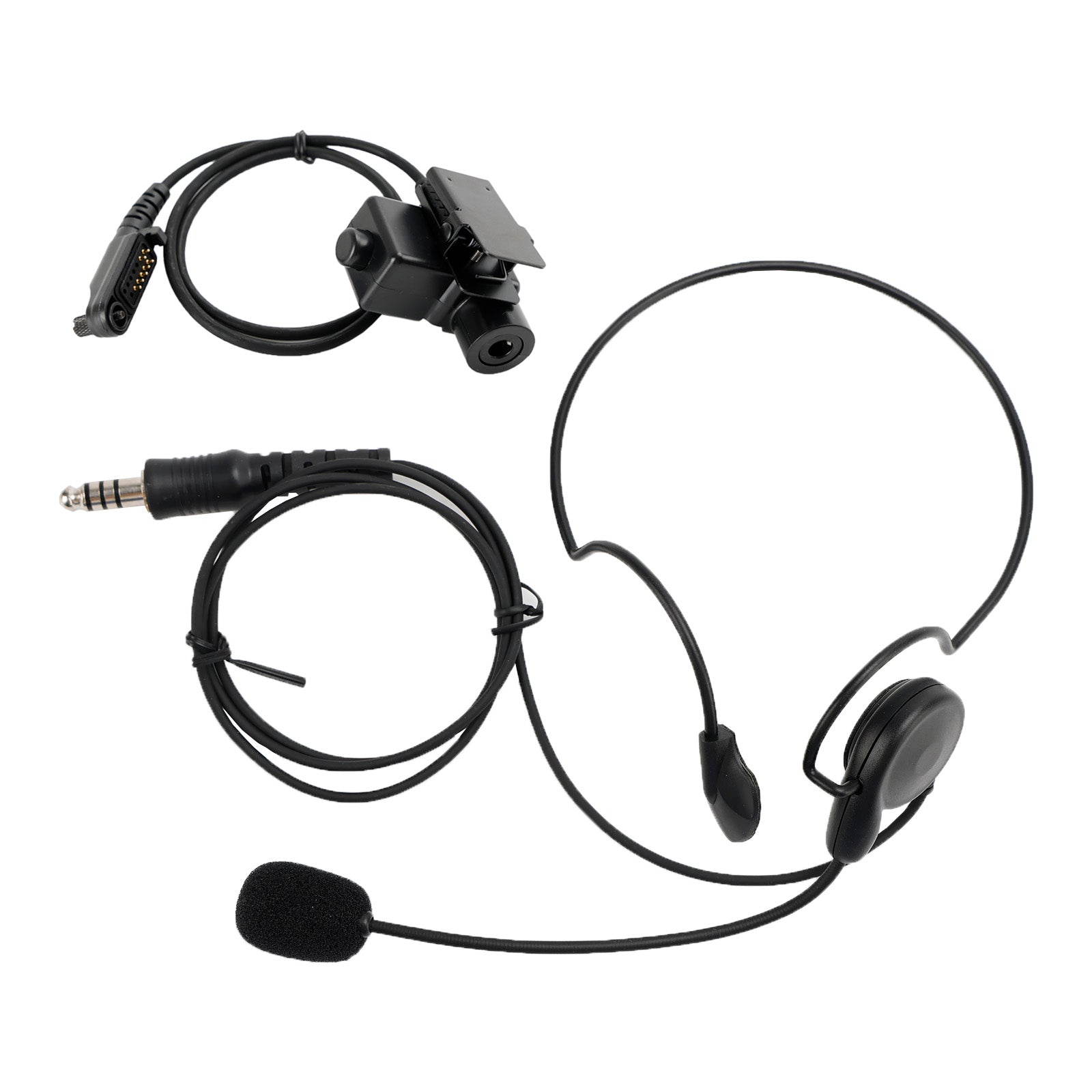 Para HYT PD680 PD685 X1E X1P 6Pin U94 PTT 7,1-C7 auriculares tácticos con enchufe de montaje trasero