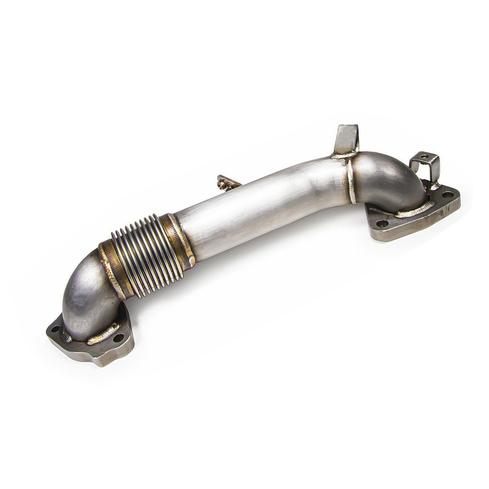 3.5" High Flow Exhaust Up Pipes For Chevy 6.6L L5P Duramax Diesel 2017-2020