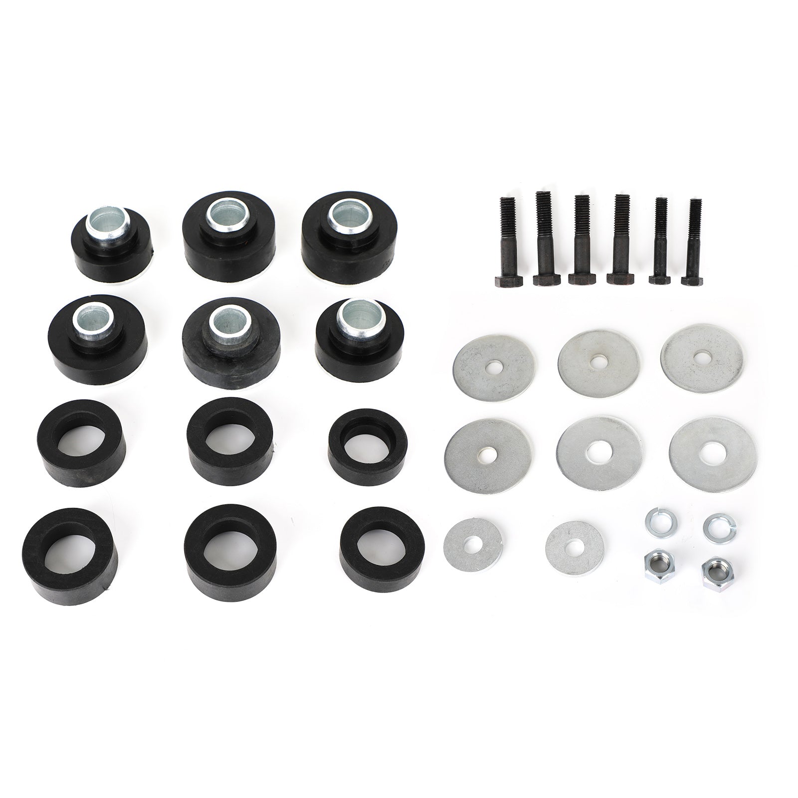 Hardware Bushings Subframe Bolts Washers + Body Mount Bushing Kit For Chevrolet