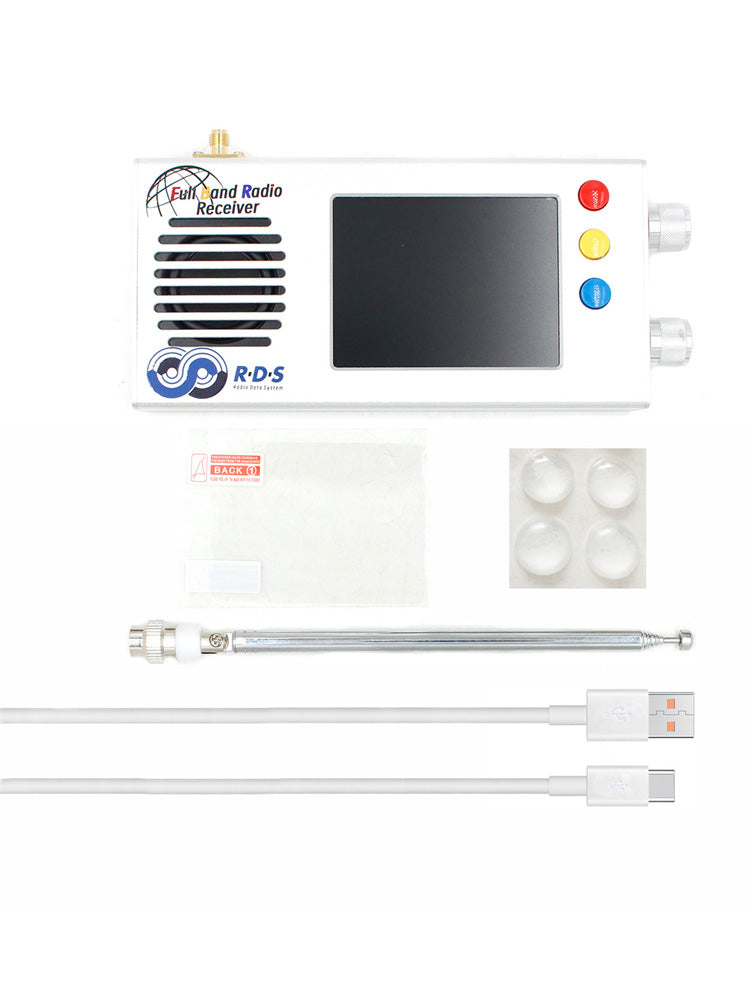 شاشة LCD 3.2 بوصة V1.18 TEF6686 جهاز استقبال راديو FM/MW/Shortwave HF/LW كامل النطاق