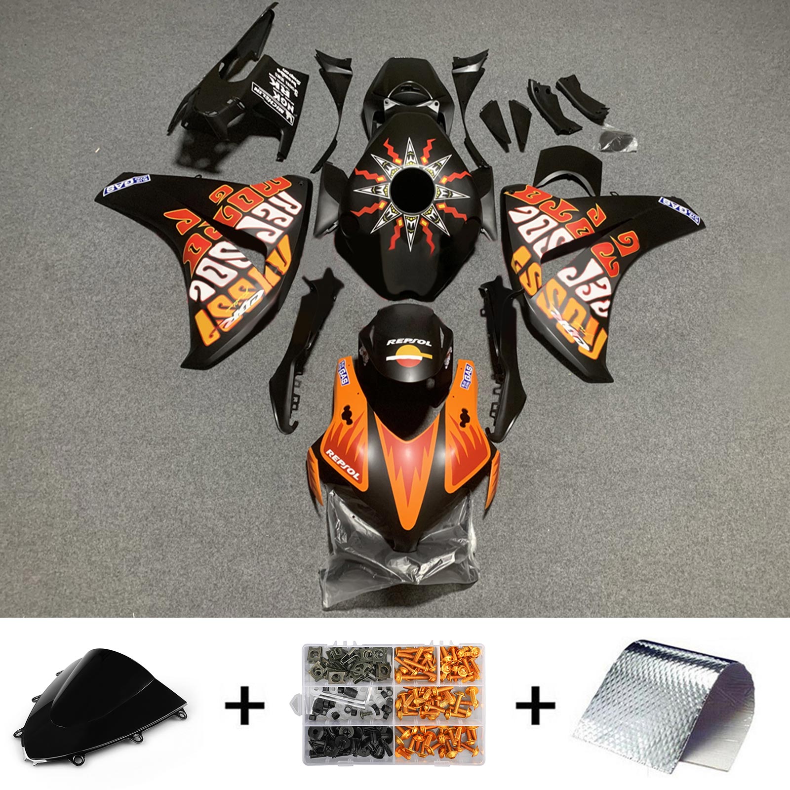 Honda CBR1000RR 2008-2011 Fairing Kit Bodywork Plastic ABS