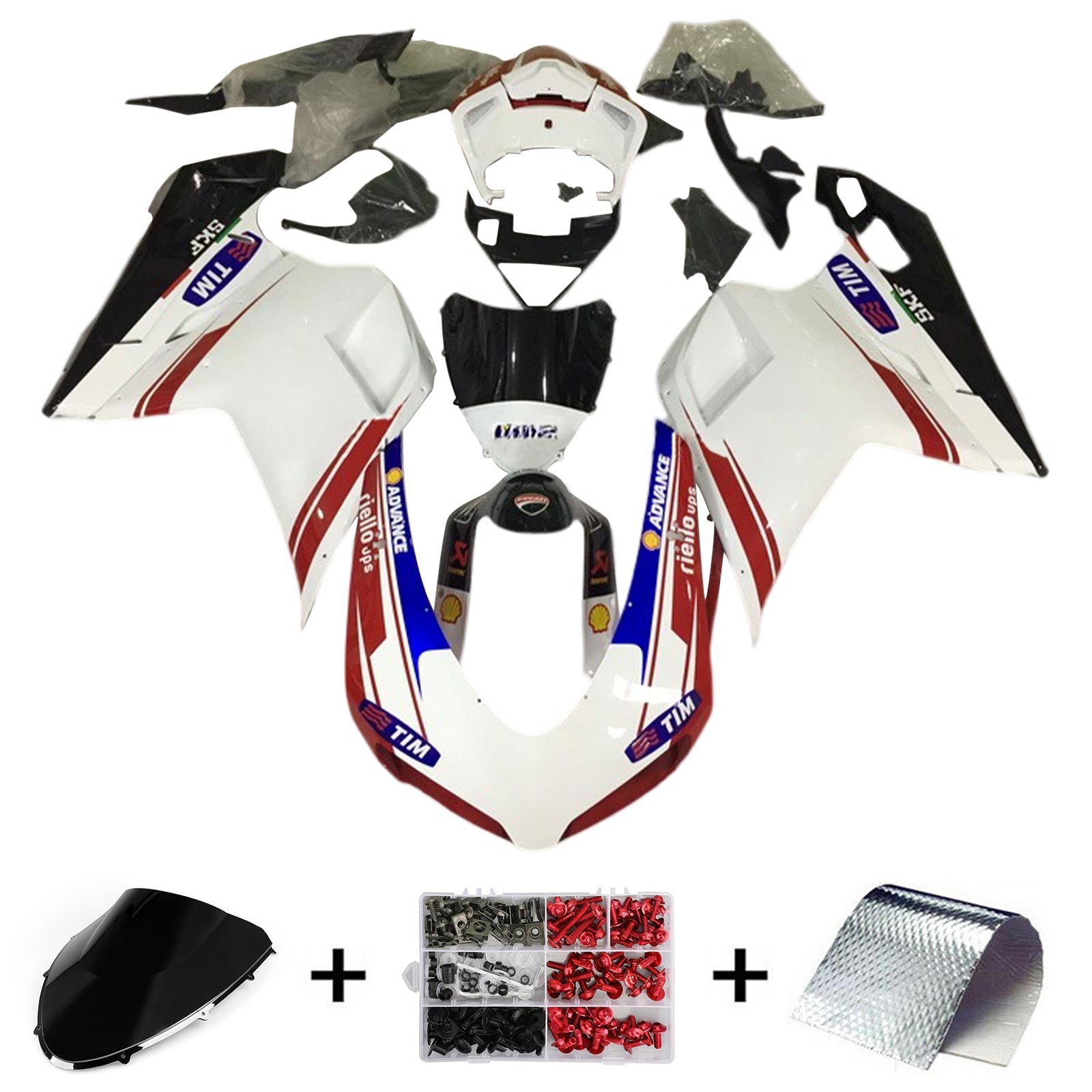 Ducati 1098 1198 848 2007-2011 Kit Carenado Carrocería ABS