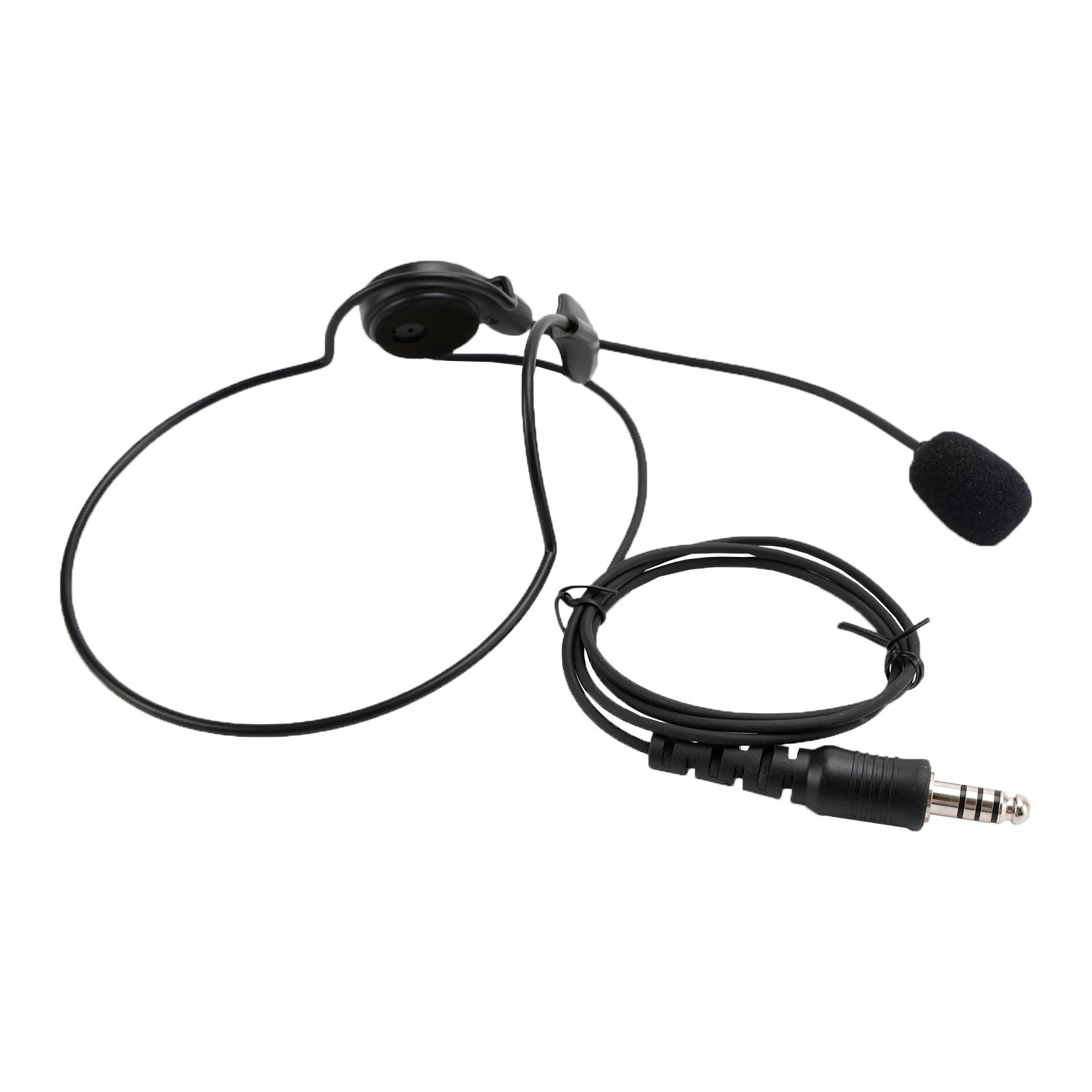 7.1-C7 Ordinary Rear Mount Big Plug Tactical Earhook Headset Earphone In-ear