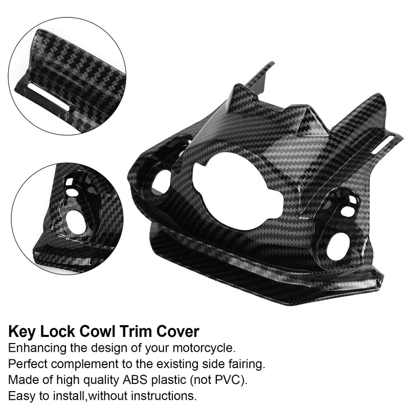 Carbon Front Key Lock Cowl Trim Cover for Honda CB650R CBR650R 2019-2021 Generic