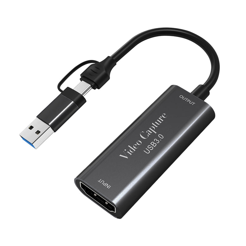 بطاقة التقاط فيديو من النوع C USB3.0 اثنين في واحد بدقة 4K عالية الدقة وسرعة 1080P60 هرتز للبث المباشر للعبة