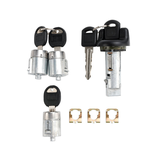 1998-1999 Chevrolet Tahoe Suburban GMC Suburban Yukon Ignition Switch Cylinder & 3 Door Lock Set W/2 Keys