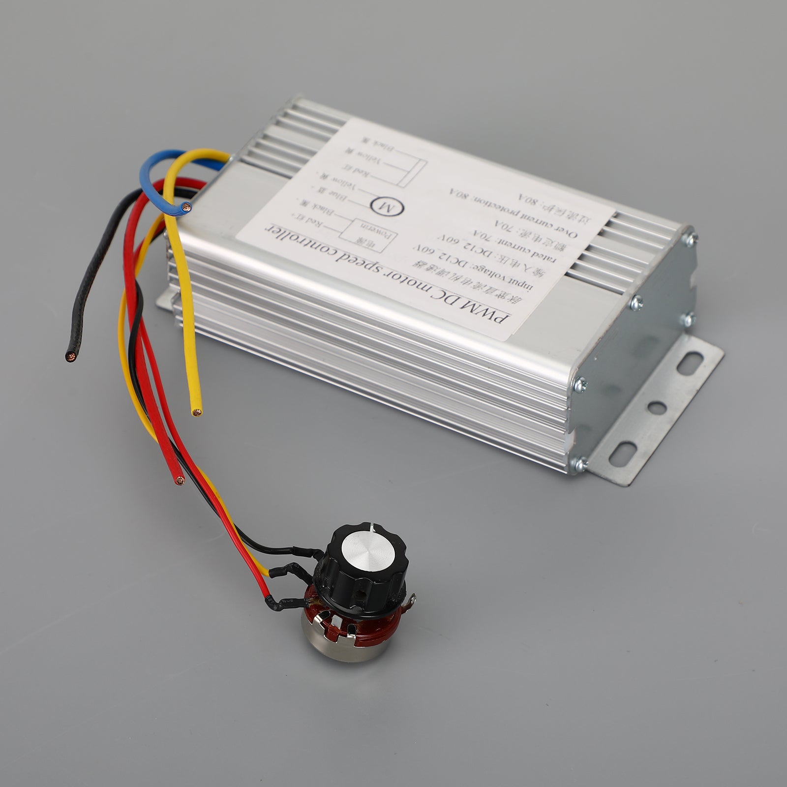 DC 12V 24V 36V 48V 70A 4000W DC Motor PWM Speed Control Brush Motor Controller