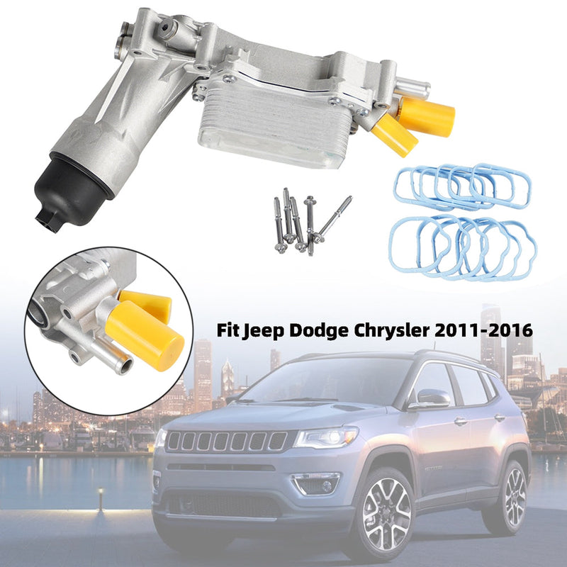 2011-2016 Jeep Dodge Chrysler Conjunto de filtro de aceite de carcasa de aluminio 926-876