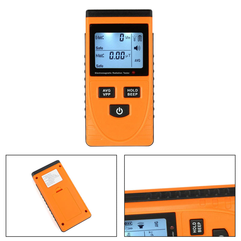 Detector de radiación de campo electromagnético LCD digital EMF Meter Dosimeter Tester