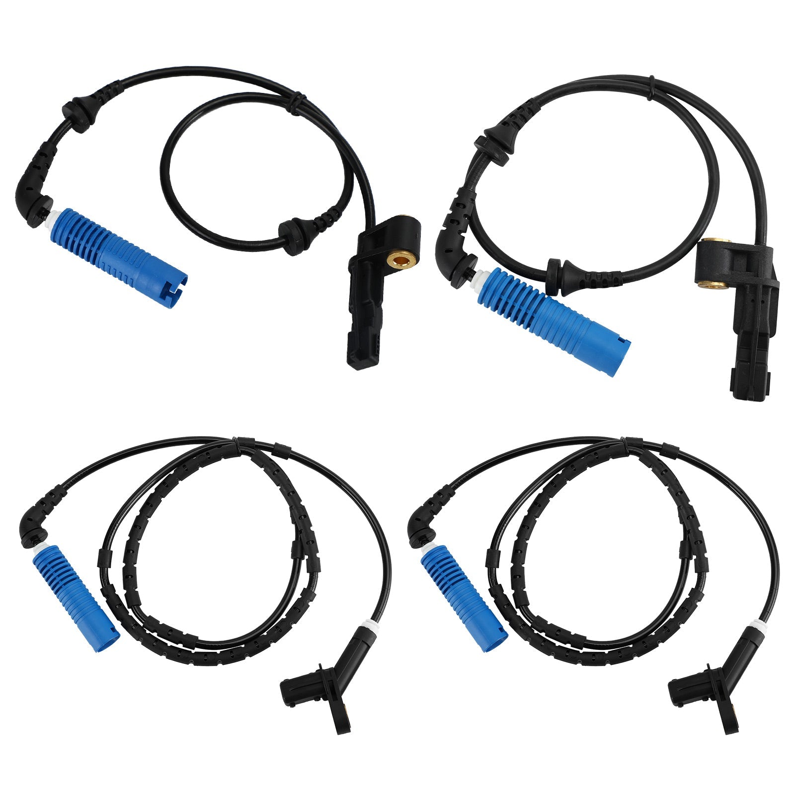 4 Sensor de velocidad de rueda ABS delantero trasero izquierdo y derecho para BMW 325CI 325I 330CI 330I M3 genérico