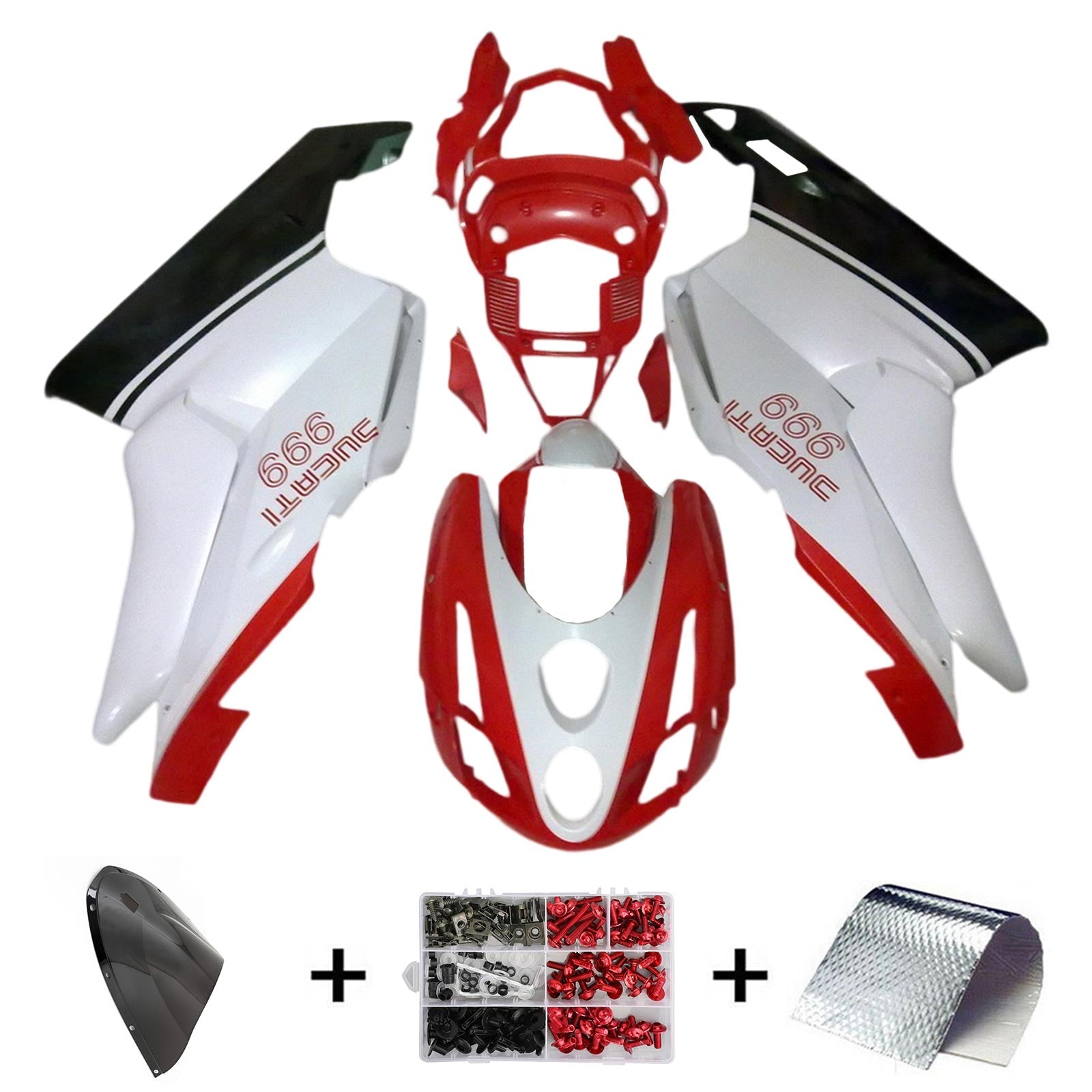 Ducati 999 749 2003 2004 Kit Carenado Carrocería ABS