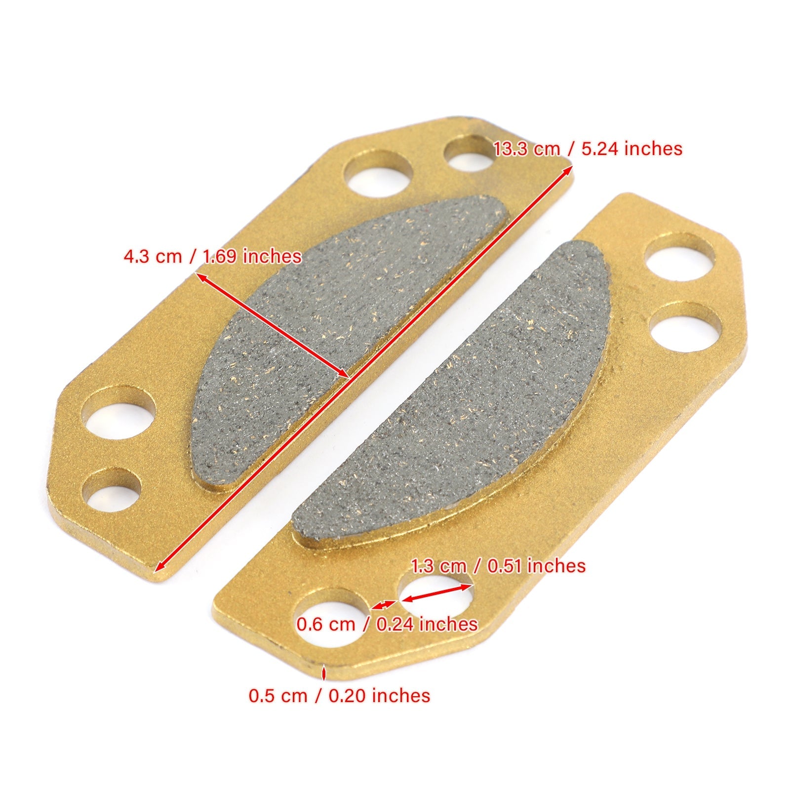 Brake Pads for 2203147 Polaris Ranger 500 700 800 900 XP Crew 2005-15 Generic