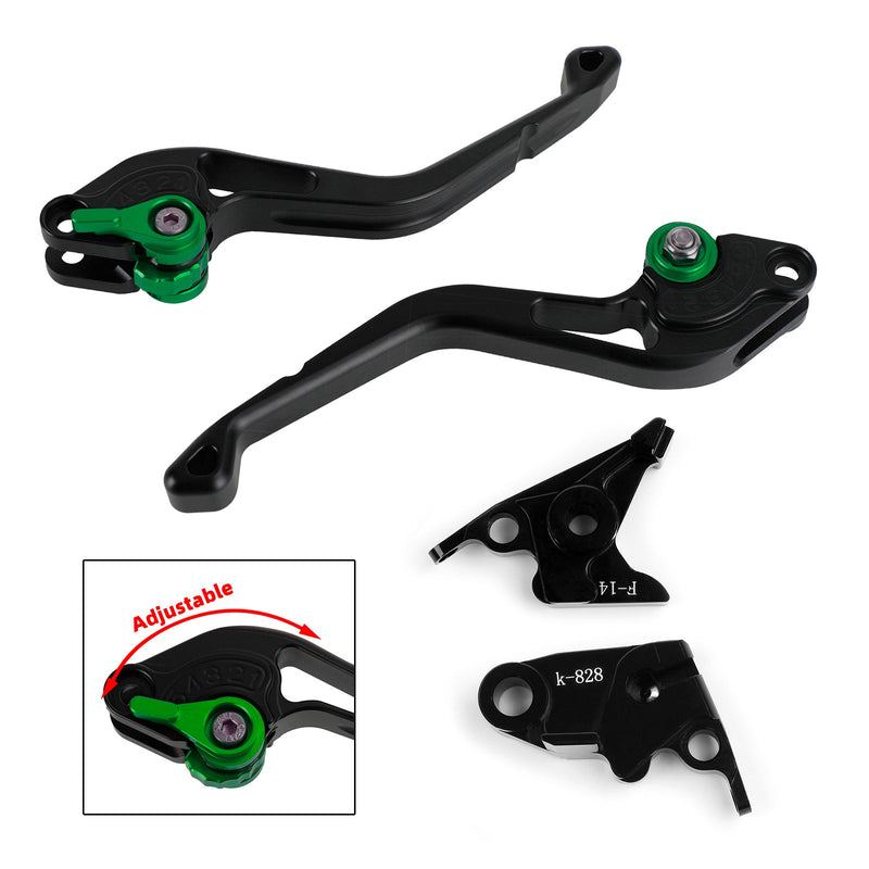 Palanca de freno de embrague corto para Kawasaki ZZR600 ZX6R ZX9R ZX10R Z1000