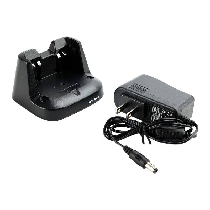 Cargador de BC-240, base rápida de batería BP-298 para ICOM V86 U86, Radio bidireccional, enchufe estadounidense