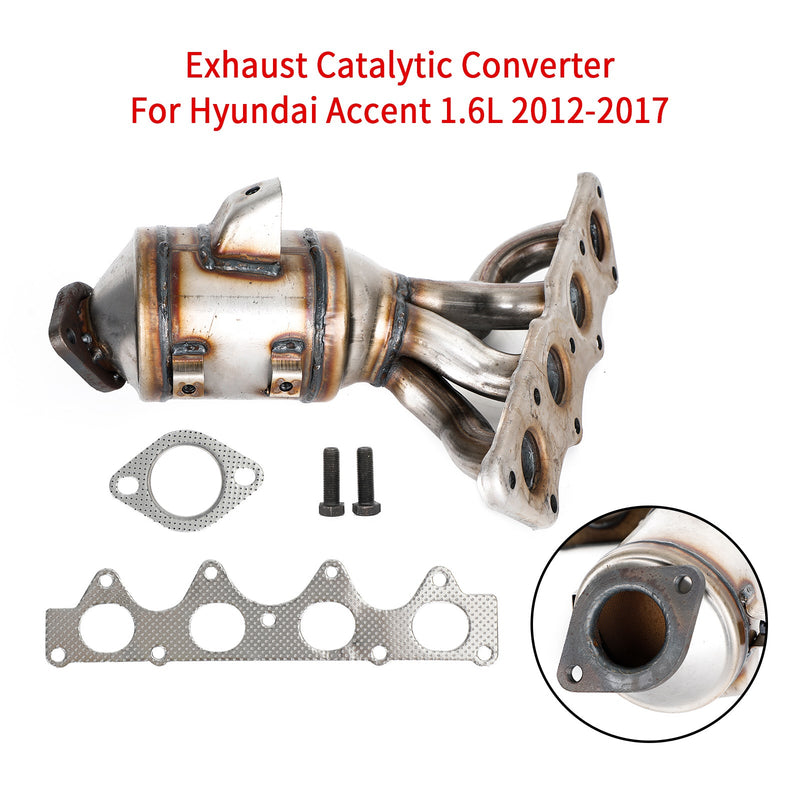 2014-2015 Hyundai Veloster RE:FLEX L4 1.6L Exhaust Manifold Catalytic Converter Generic