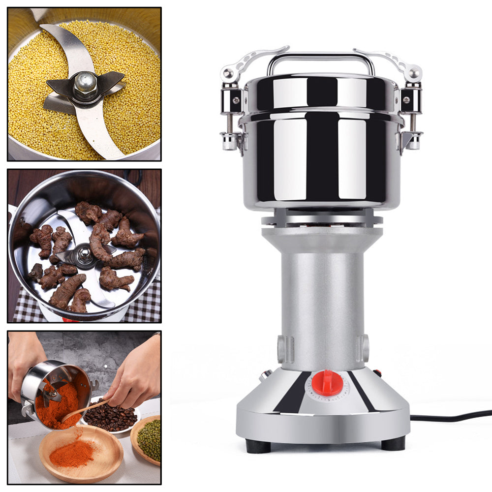 Herb Grain Grinder 700g Electric Mill Cereal Machine-High Speed/Durable Life