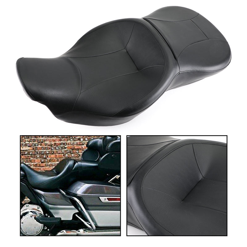 Black Rider Passenger Seat for Touring Street Electra Glide Road King 2014-2019
