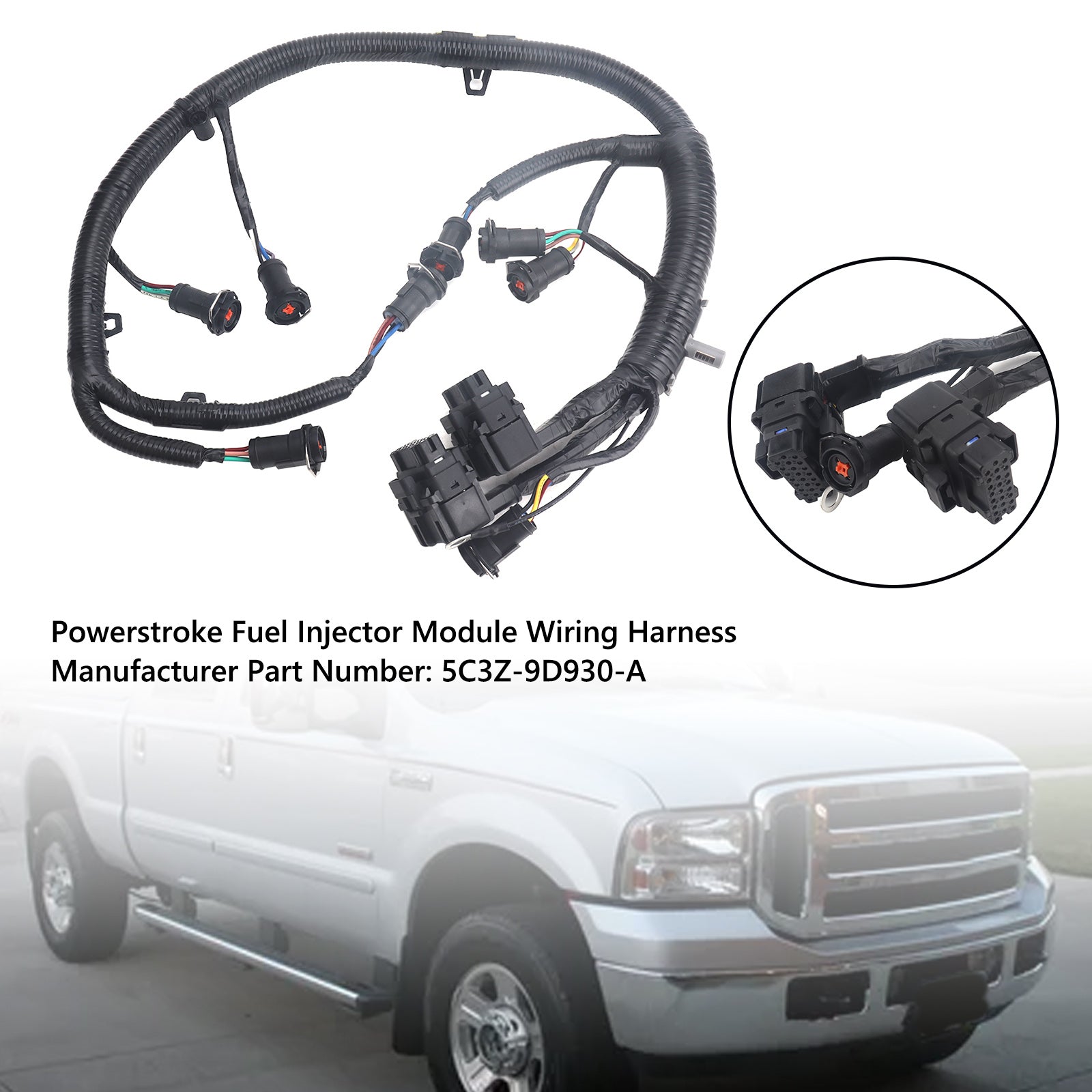 Arnés de cableado del módulo del inyector de combustible Powerstroke FICM para Ford F Super Duty 6.0L genérico