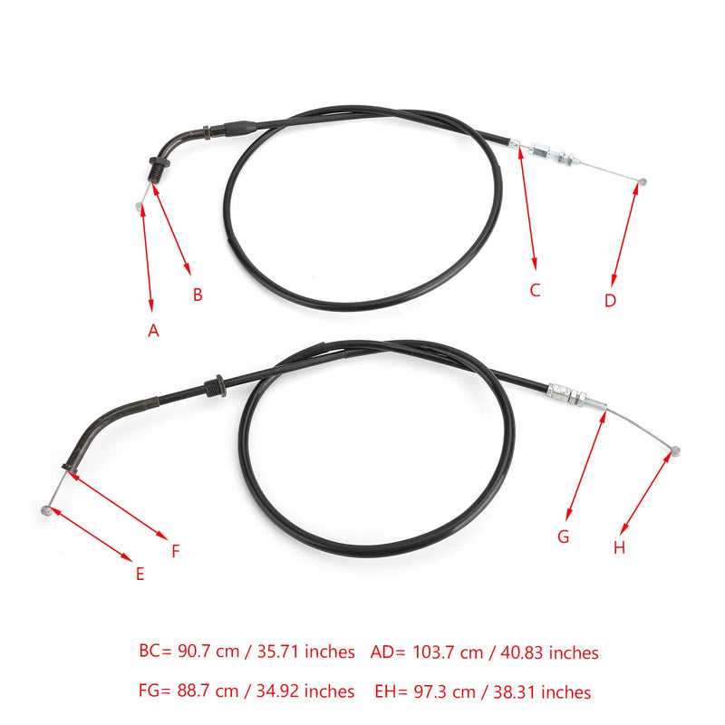 Throttle Cable For Honda CB350F CB500 FT500 CB550 CB750