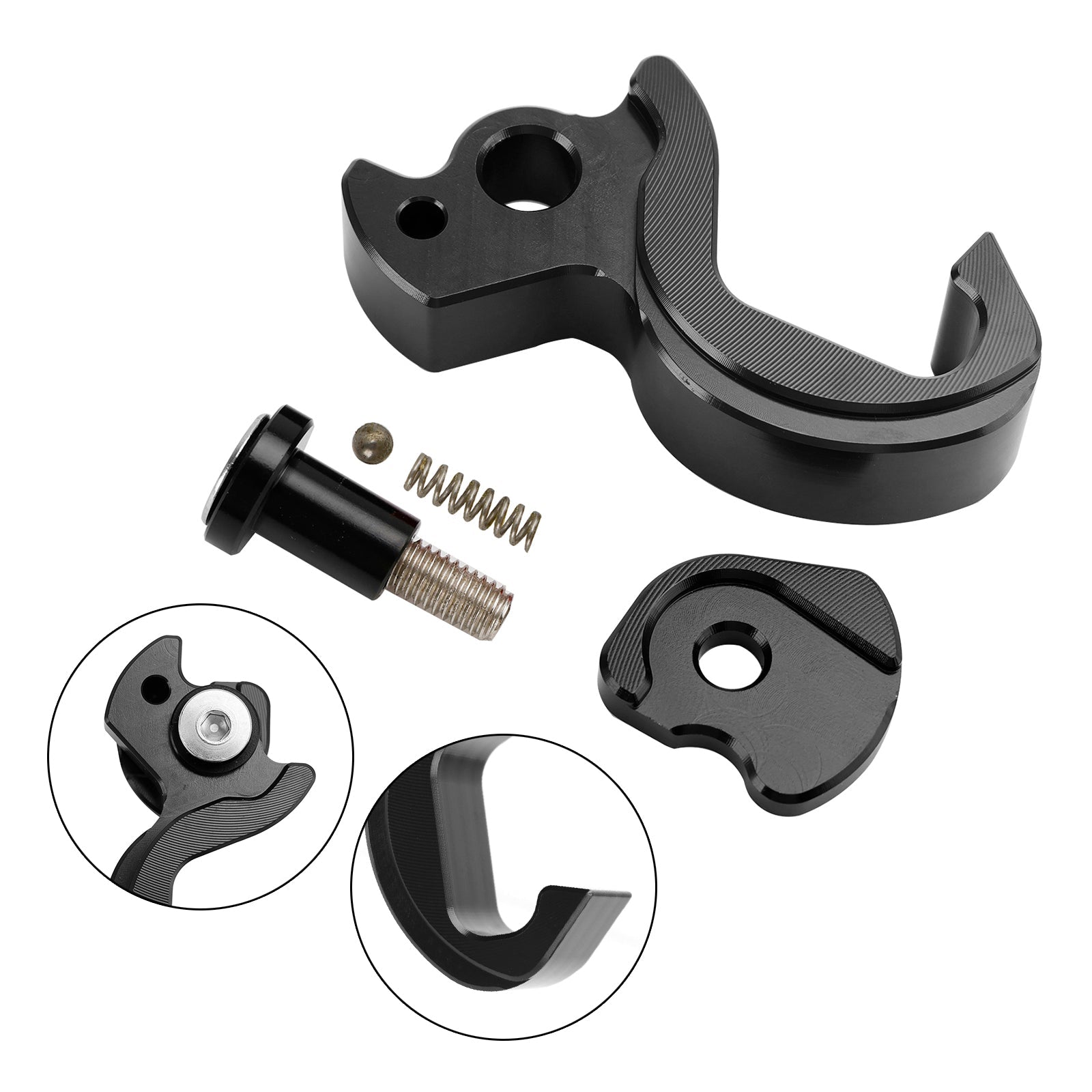 Holder Helmet Hooks Bracket Black For Yamaha Tricity 125 2014-2021 155 2016-2023