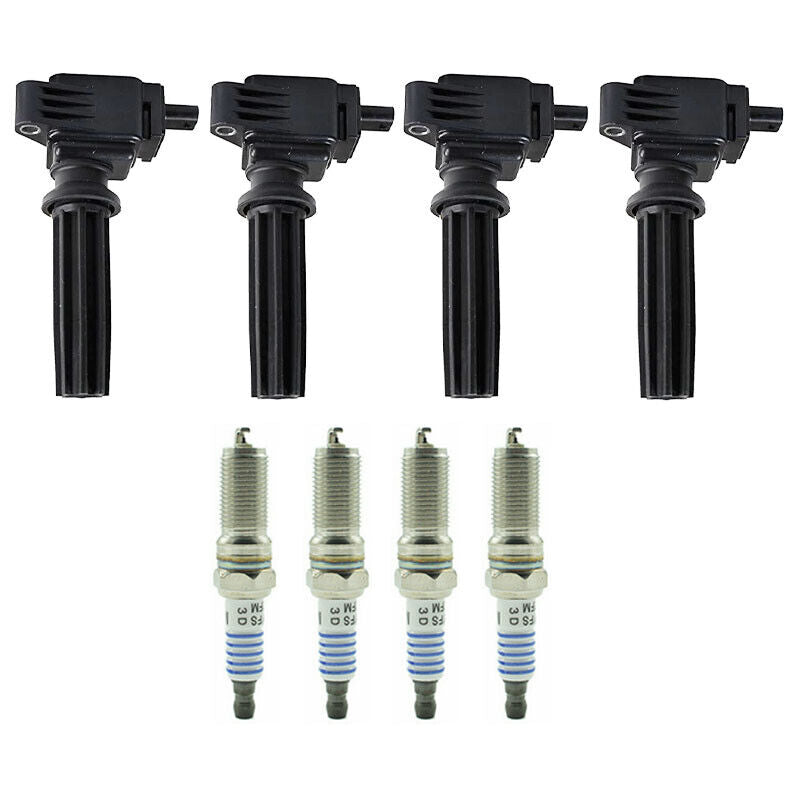 2014-2017 Ford Fusion Energi SE Luxury S Hybrid Sedan Special Service Police 4X Ignition Coils+Spark Plugs UF670