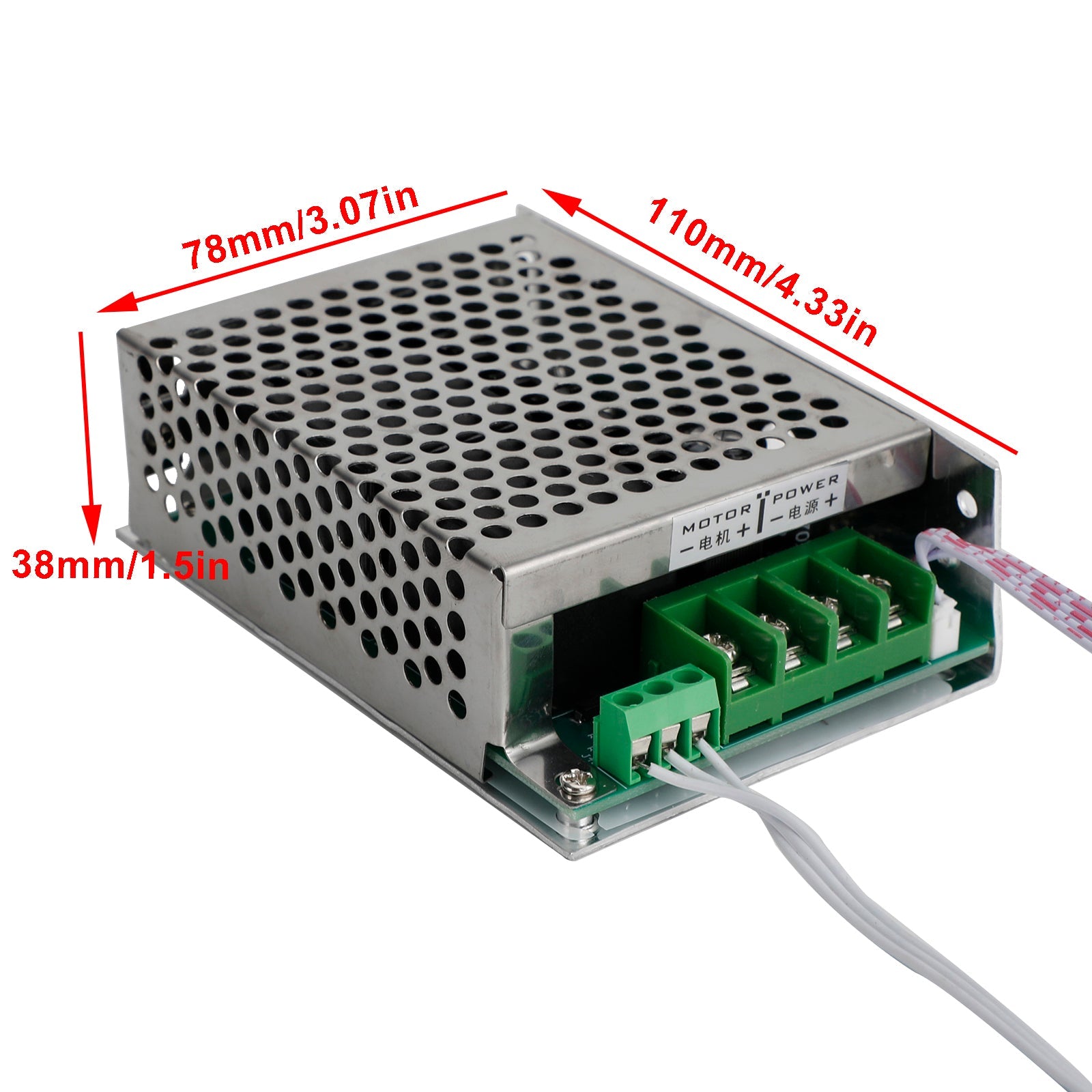 DC 12V 24V 36V 48V 40A PWM DC Motor Speed Controller CW CCW Reversible Switch