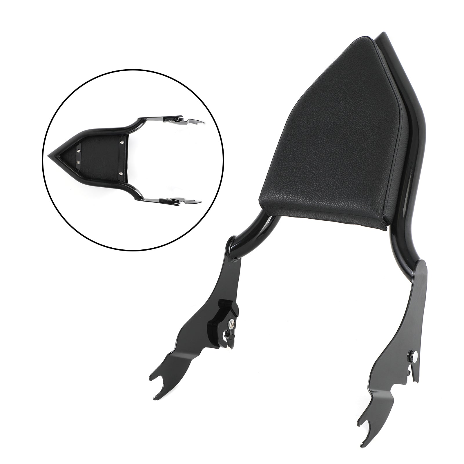 Detachable Sissy Bar Backrest Pad For CVO Street Road Glide 2009-2021