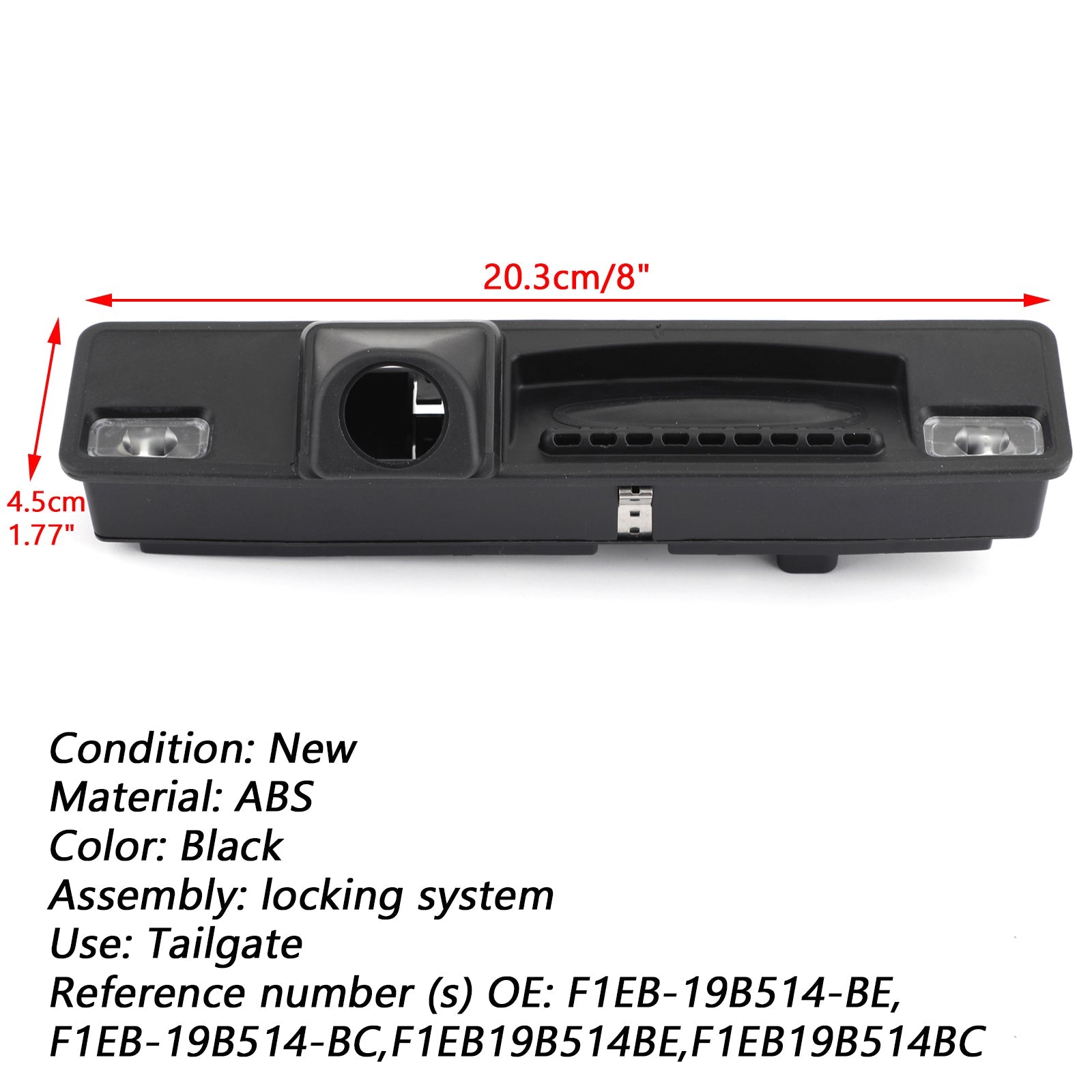 2012-2018 فورد فوكس ST التمهيد الباب الخلفي مقبض الجذع مقبض التبديل F1EB-19B514-BE عام