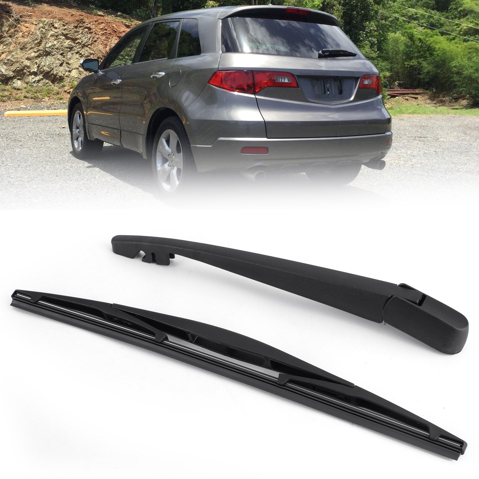 For Honda CRV 2007 2008 2009 2010 2011 14'' Rear Window Wiper Arm & Blade Set Generic