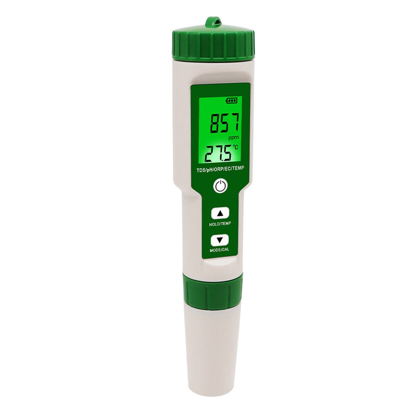 5 en 1 Digital PH TDS EC ORP Temperatura Agua Calidad Probador Medidor Herramienta de prueba
