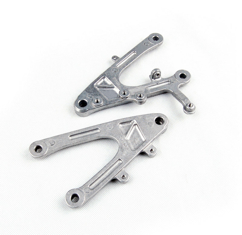 Front + Rear Foot Pegs Footrest Bracket Fit for Yamaha YZF R1 YZF-R1 2004-2006 Generic
