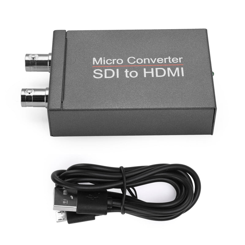 محول فيديو صغير عالي الدقة SDI إلى HDMI + SDI 1 إلى 2 اكتشاف تنسيق الصوت