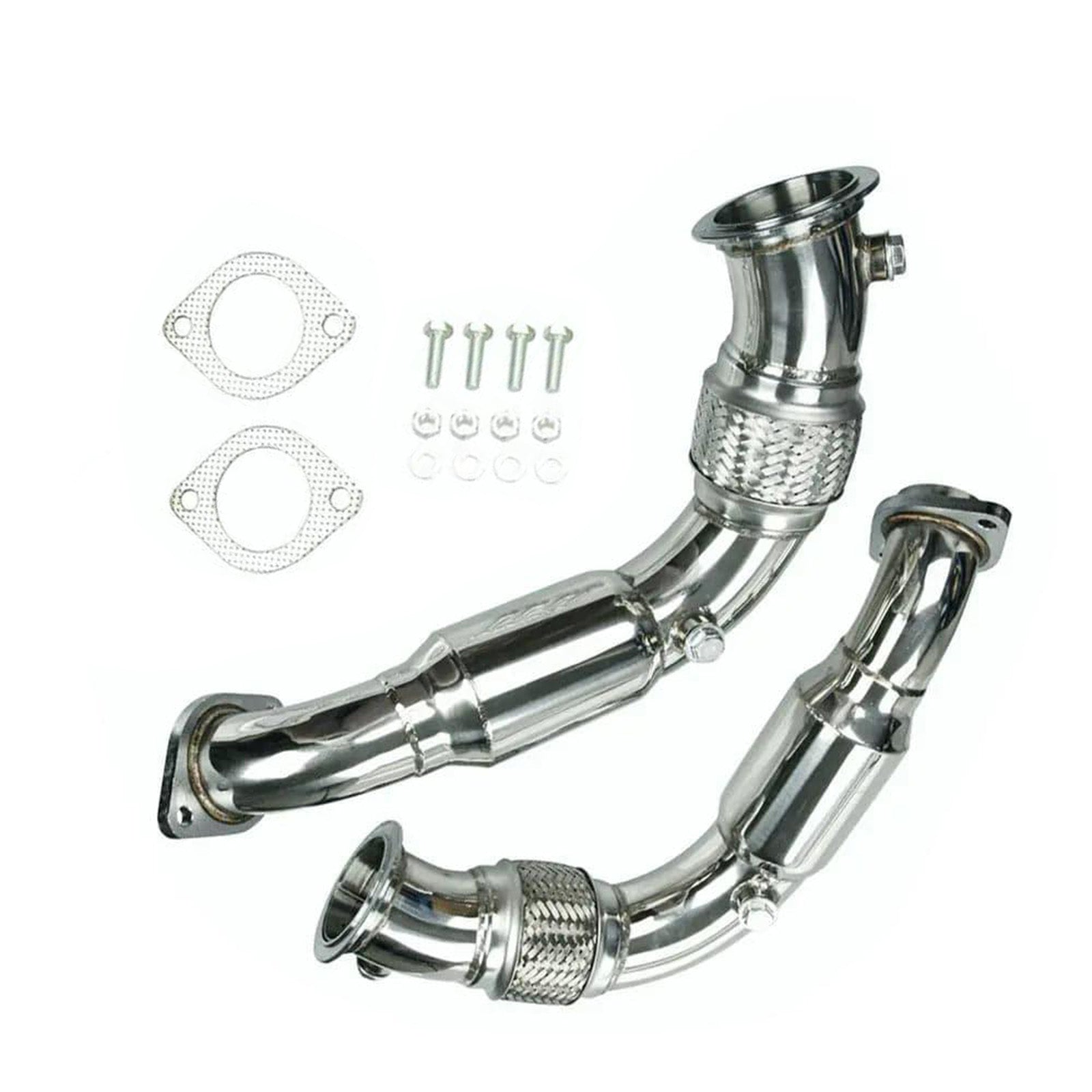 Exhaust Downpipe for 2008-2014 BMW X6/X5 550I 650I 750I B7 N63B44 4.4L V8 Twin Turbo