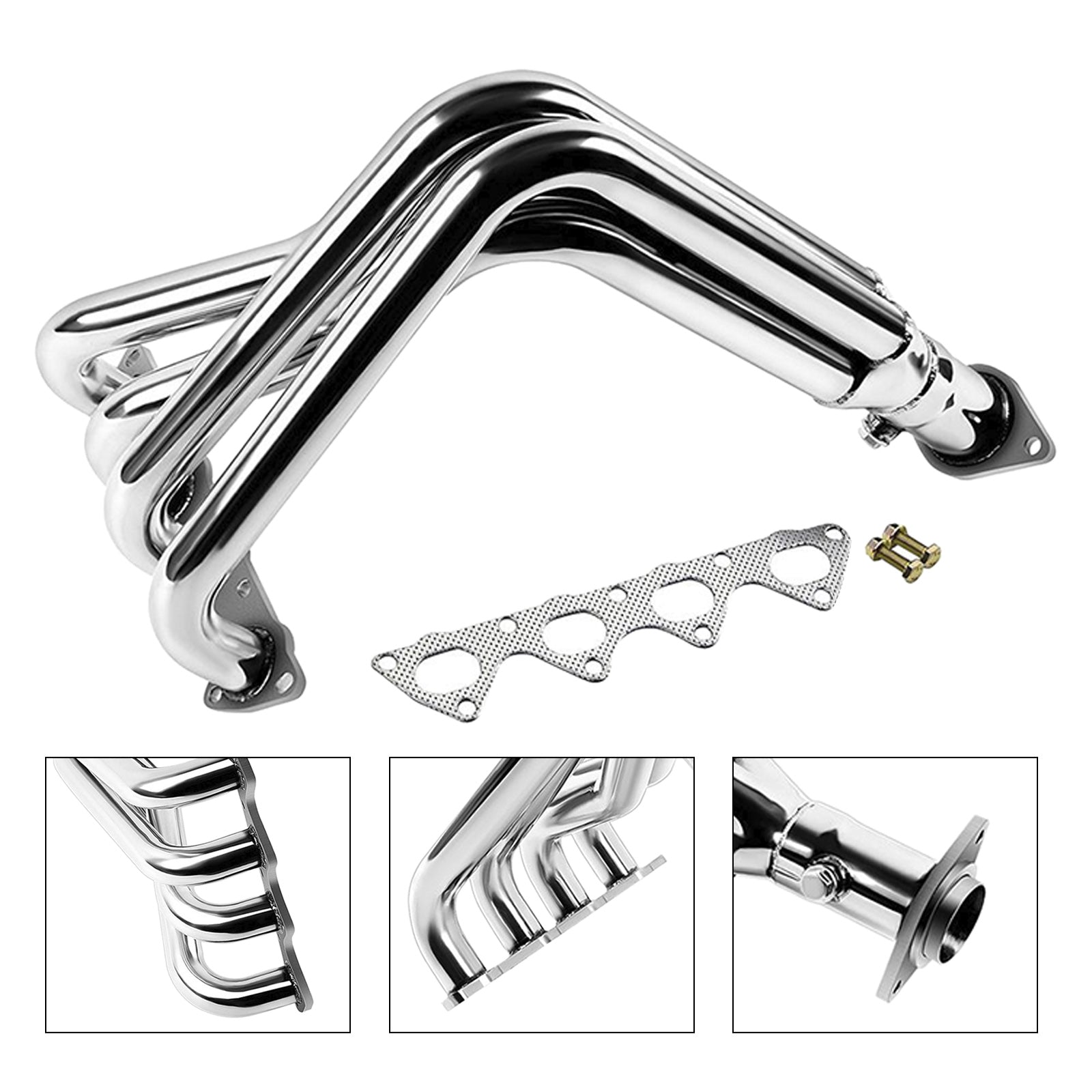 Honda Del Sol V-TEC 1993-1997 Stainless Steel Shorty Racing Exhaust Header