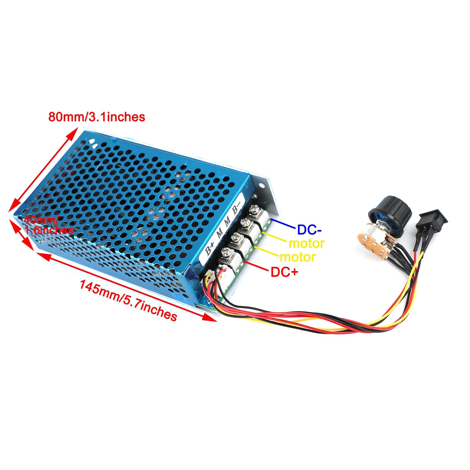 DC 12V 24V 30V 100A 3000W Programable Reversible Motor PWM Speed Controller