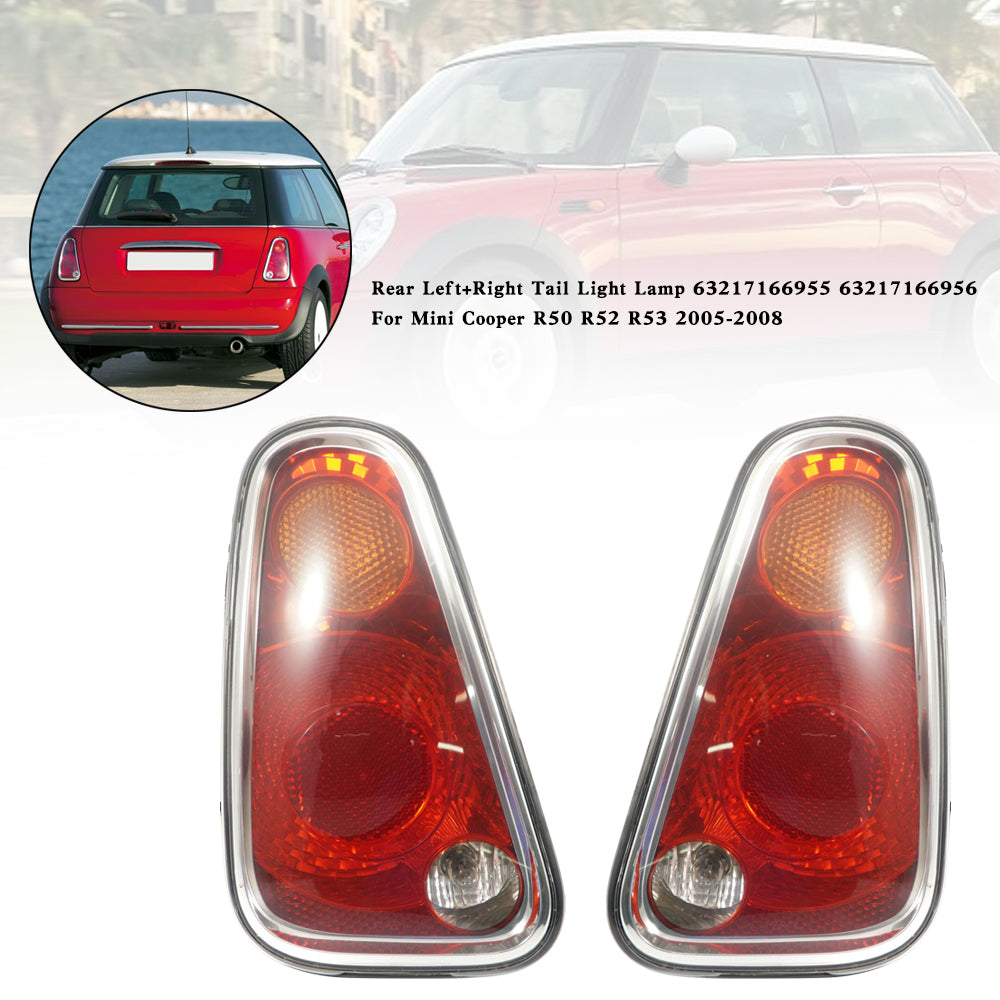 63217166955 Rear L+R Tail Light Lamp 56 For Mini Cooper R50 R52 R53 2005-2008