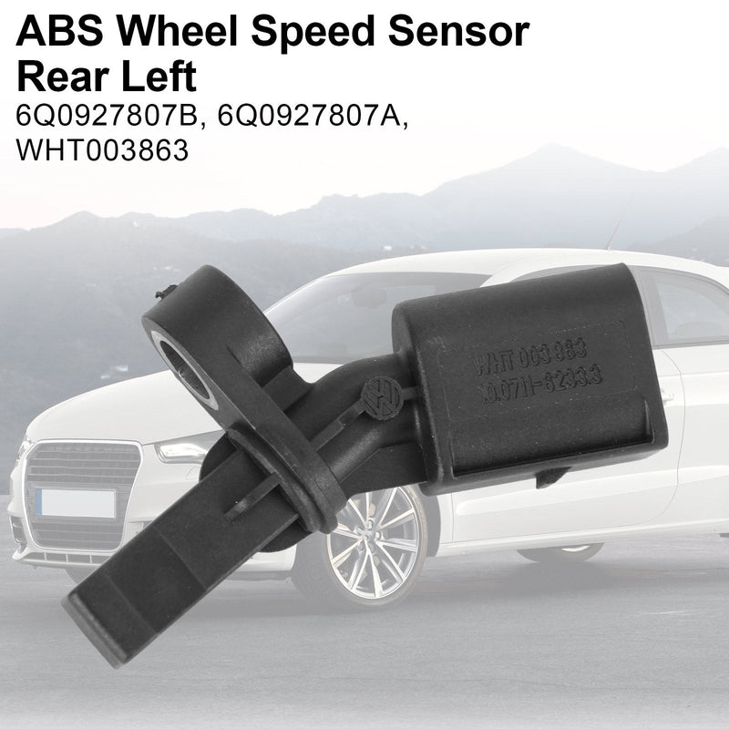 ABS Wheel Speed Sensor Rear Left for Audi VW Polo Seat Ibiza Skoda 6Q0927807B Generic