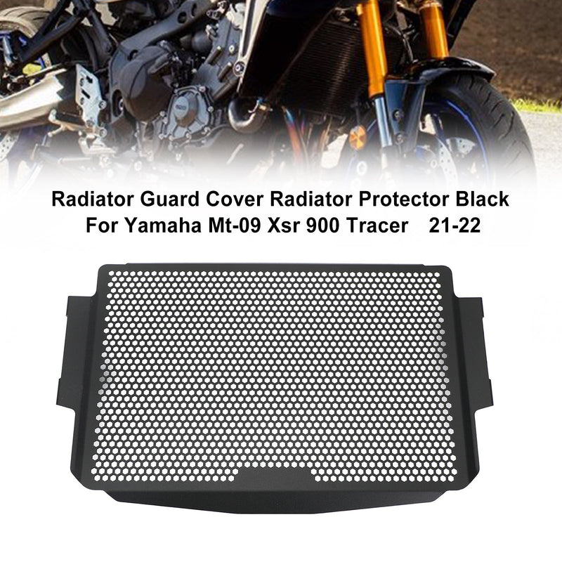 Protector de tapa de radiador de acero inoxidable negro para Yamaha Mt-09 21-22 genérico