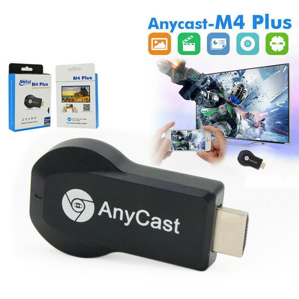 Display Receiver Dongle Streamer Anycast 4K M4+ Air Play HDMI TV Stick WIFI