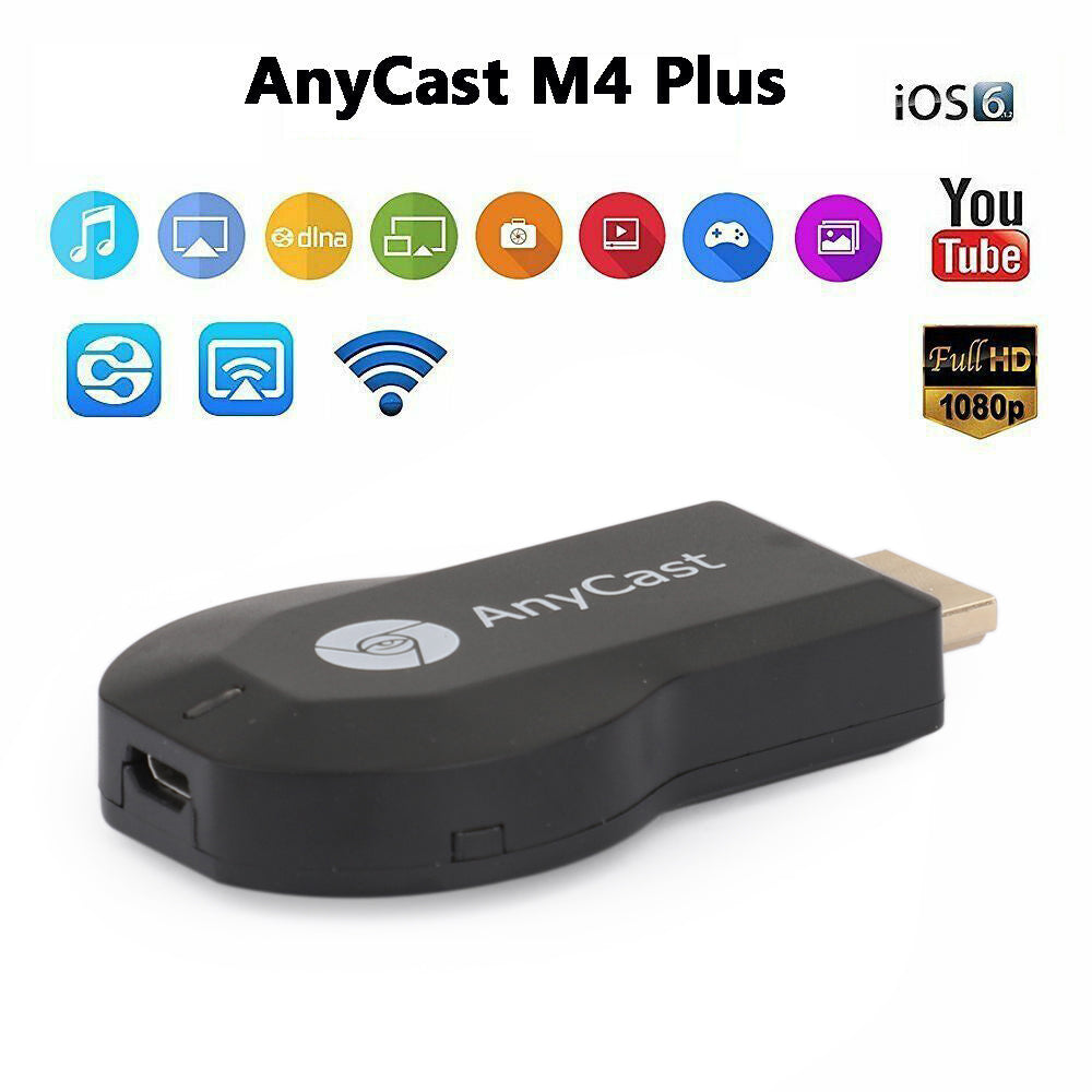 Display Receiver Dongle Streamer Anycast 4K M4+ Air Play HDMI TV Stick WIFI