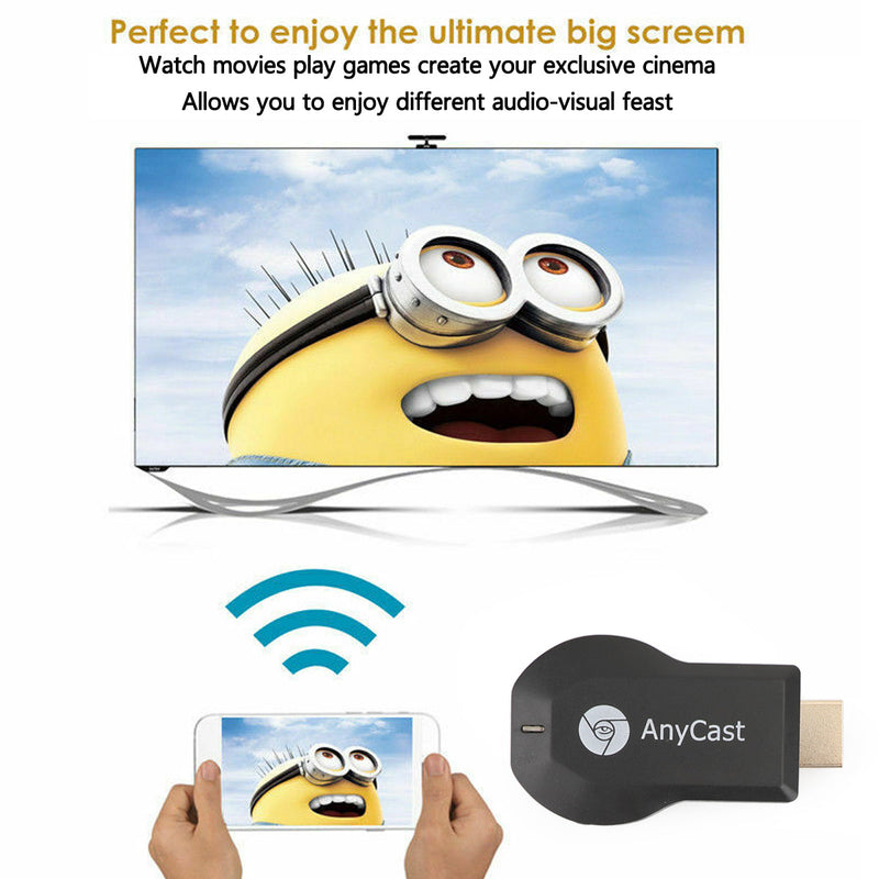 Pantalla Receptor Dongle Streamer Anycast 4K M4+ Air Play HDMI TV Stick WIFI