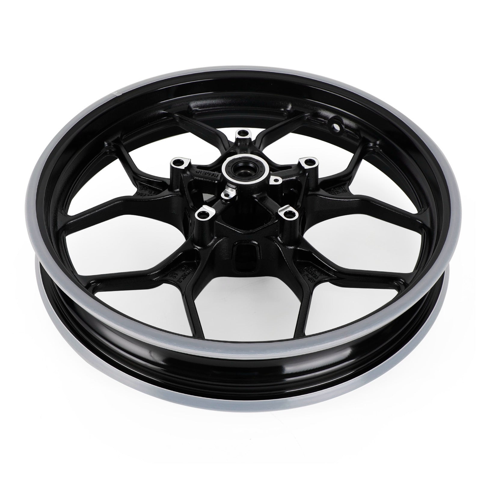 Front + Rear Wheel Rims For Yamaha YZF R3 YZF-R3 RH07 RH12 2015 - 2022 Black Generic