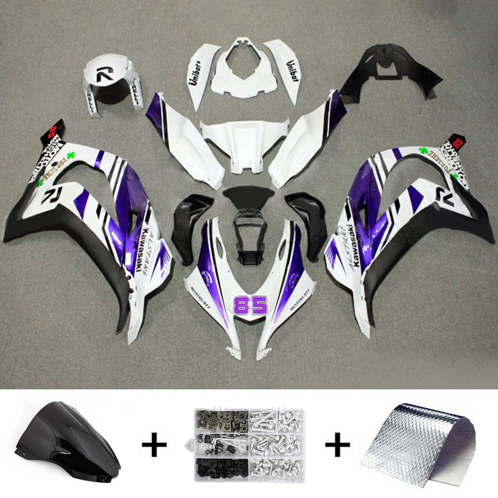 Kawasaki ZX10R 2016-2020 Fairing Kit Bodywork Plastic ABS