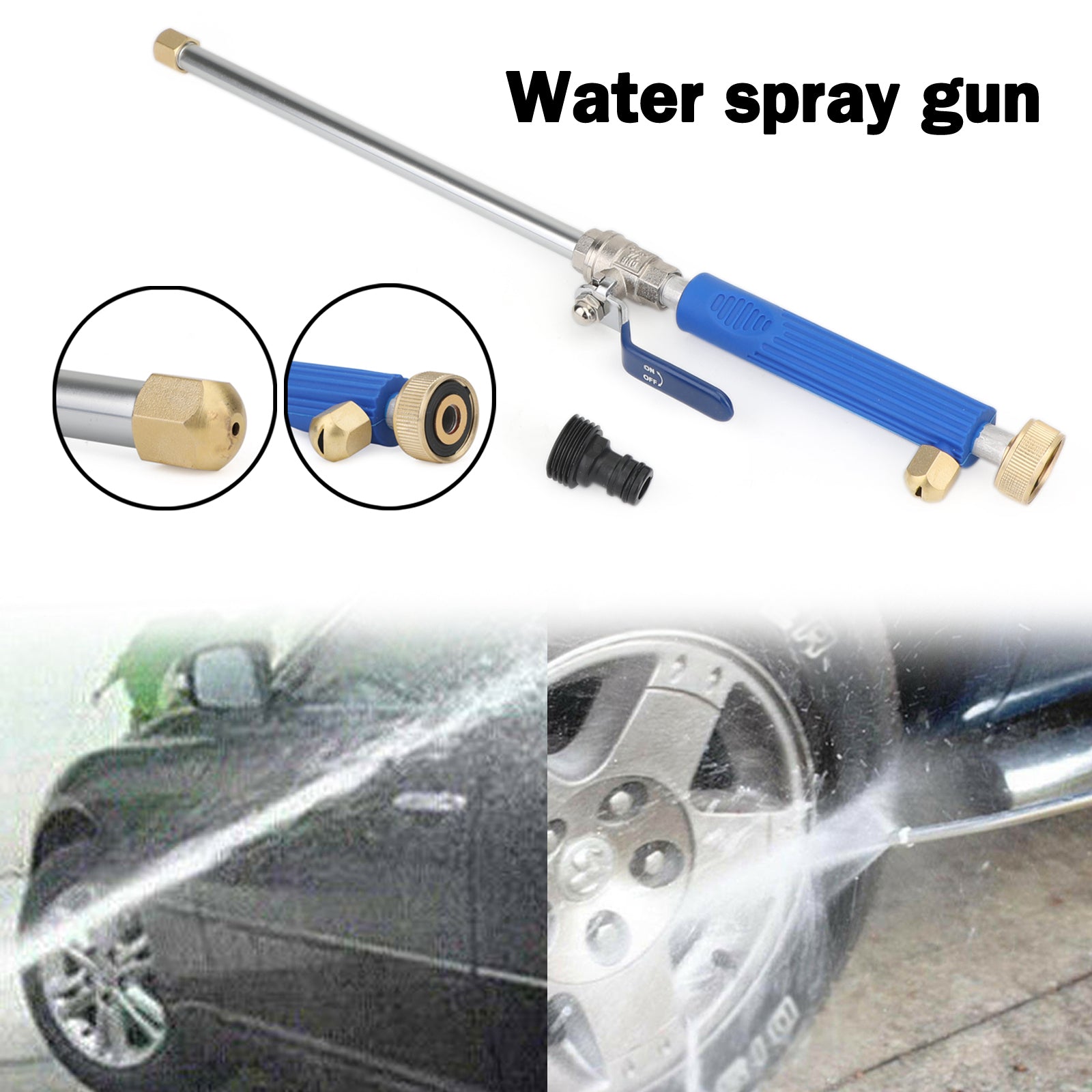 High Pressure Power Washer Water Spray Gun Nozzle Wand Attachment Garden Hose