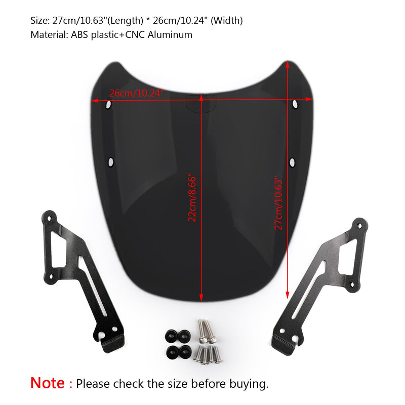 Parabrisas Protección contra el viento del parabrisas para Ducati Scrambler Silver Generic 15-2018