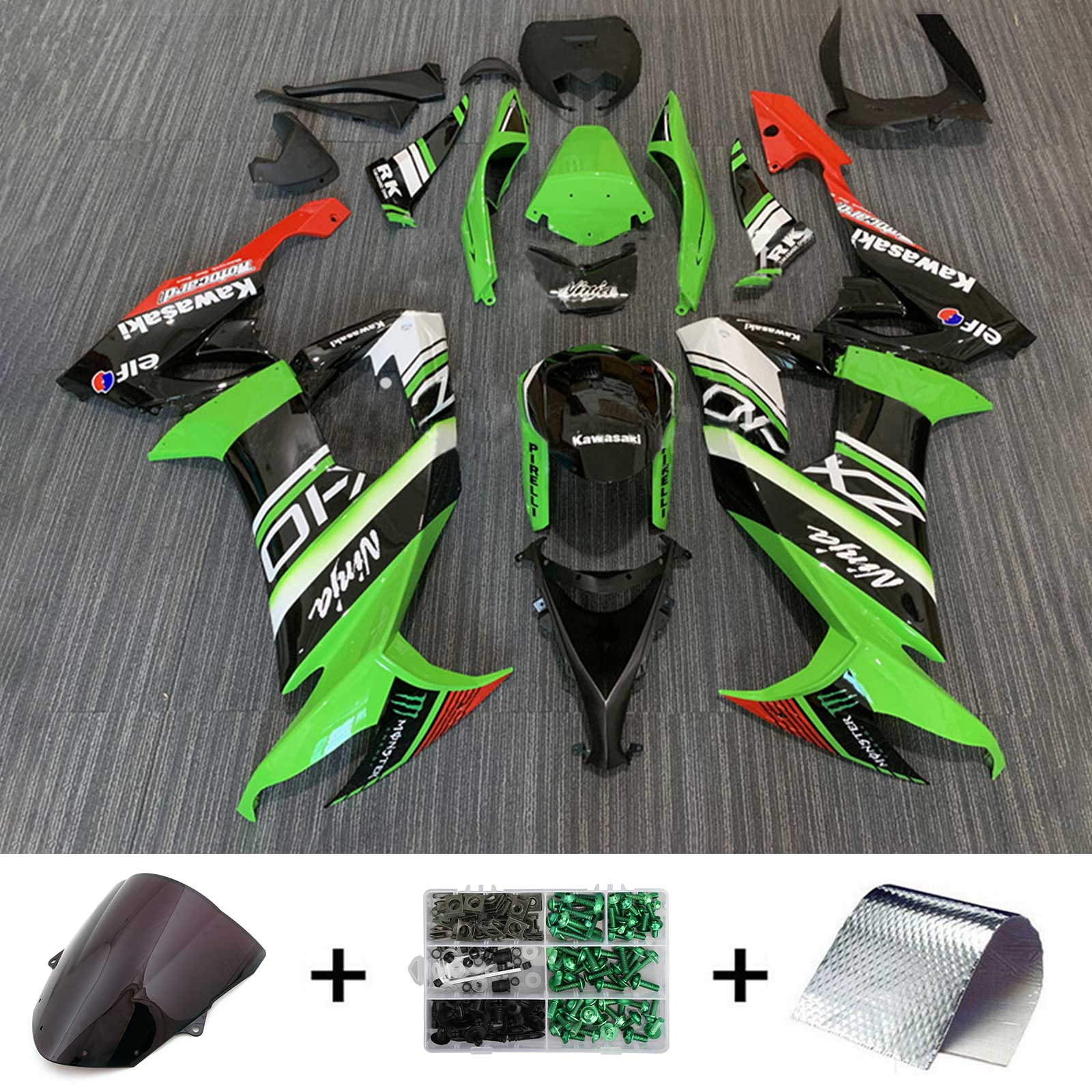 Kawasaki ZX10R 2008-2010 Fairing Kit Bodywork Plastic ABS