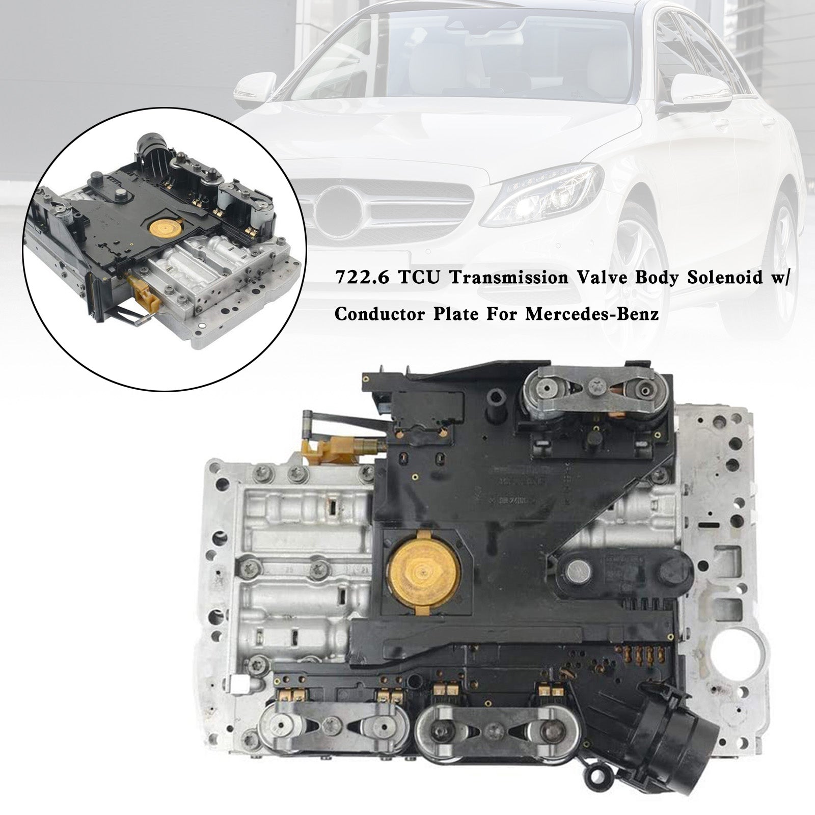 SL65 AMG 2005-2007 / SLK320 2001-2004 722.6 TCU Solenoide del cuerpo de la válvula de transmisión con placa conductora Mercedes-Benz