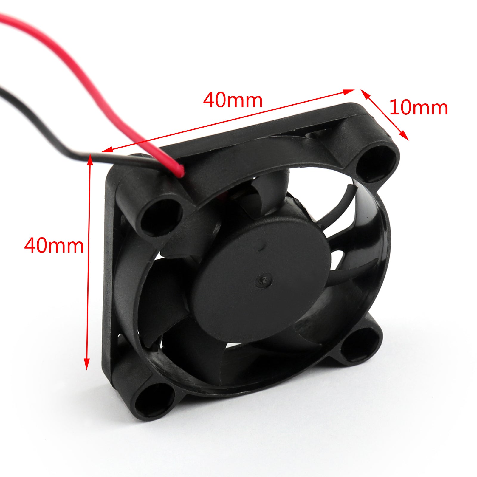 Ventilador de refrigeración sin escobillas de CC, 4 Uds., 5V, 0,15a, 4010s, 40x40x10mm, ventilador de ordenador con taza de 2 pines 