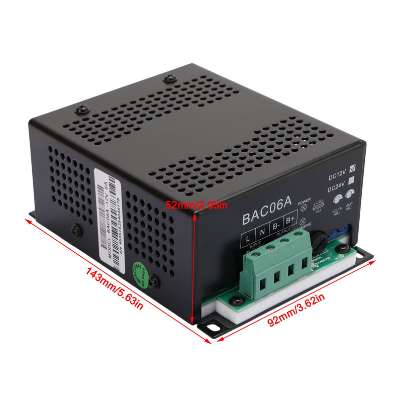 Controlador de BAC06A-12V del cargador de batería BAC06A 12V para generador Smartgen